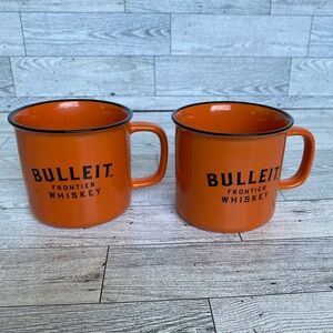 Bulliet Frontier Whiskey‎ Coffee Cups Mugs - Lot of 2